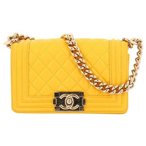 chanel boy yellow